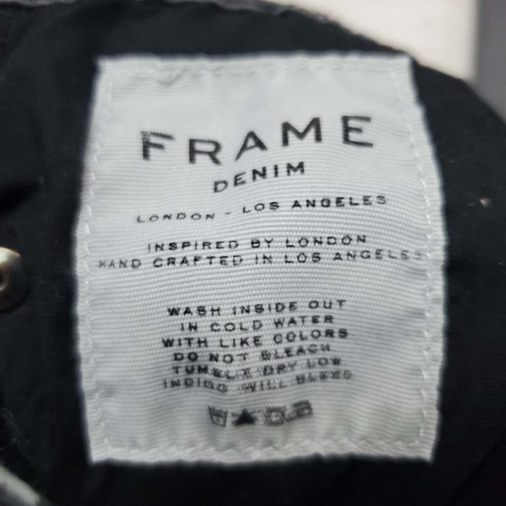 Frame denim distressed skinny jeans 26 - Picture 6 of 8